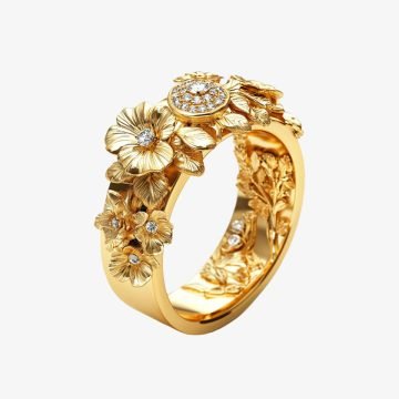 14k Gold Bespoke Signet Ring