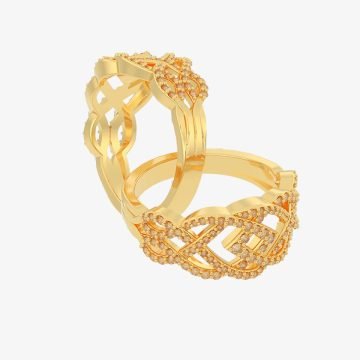 Diamond and White Topaz Ring Sets